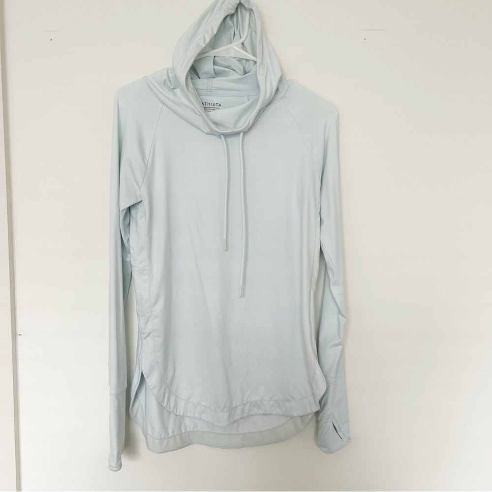 Athleta Cowl Neck Hooded Long Sleeve Size XS